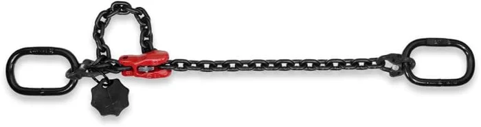 SAFETEX 3,15 t Anschlagkette 1-Strang mit Verkürzungs-Klaue mit Sicherung, 10 mm, 2 m, BLACKLINE