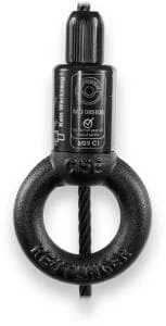 SAFETEX Drahtseilhalter mit integriertem schwarzem Ring, Typ 60, BLACKLINE