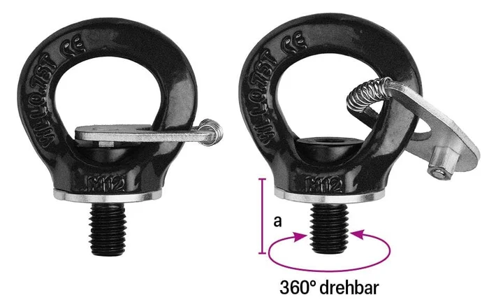 SAFETEX Ringschraube GK 8 mit Feststellschlüssel M20