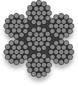 SAFETEX Rundlitzenseil 3,0 mm ähnlich EN 12385-4 (DIN 3060) BLACKLINE, Konstruktion 7×19 mit Stahleinlage