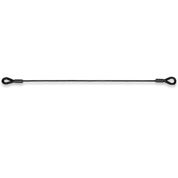 SAFETEX Sicherungsseil mit Kauschen 4 mm, bis 16 kg, 4 m BLACKLINE