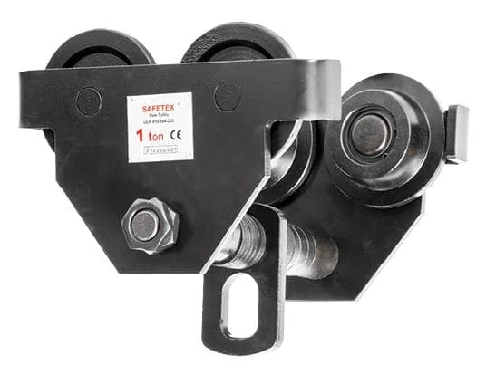 SAFETEX Zubehör für Kettenzüge, Unterflanschlaufkatze, 2000 kg, BLACKLINE