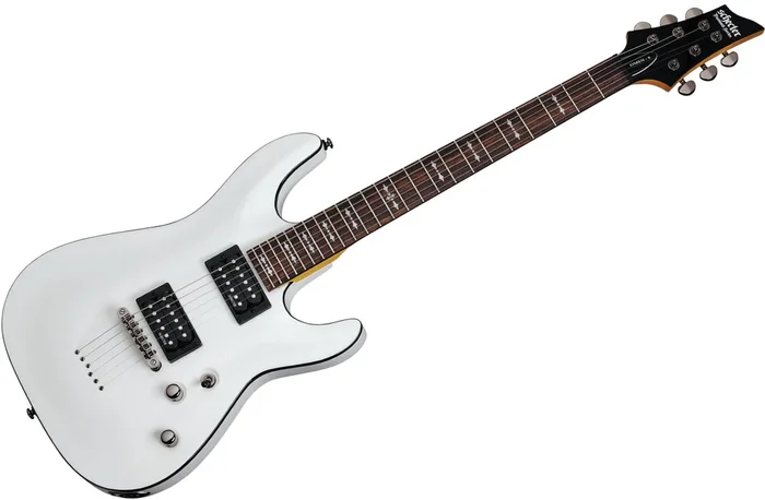 Schecter Omen 6 E-Gitarre vintage white