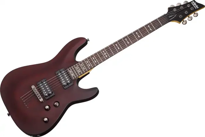 Schecter Omen 6 E-Gitarre walnut satin