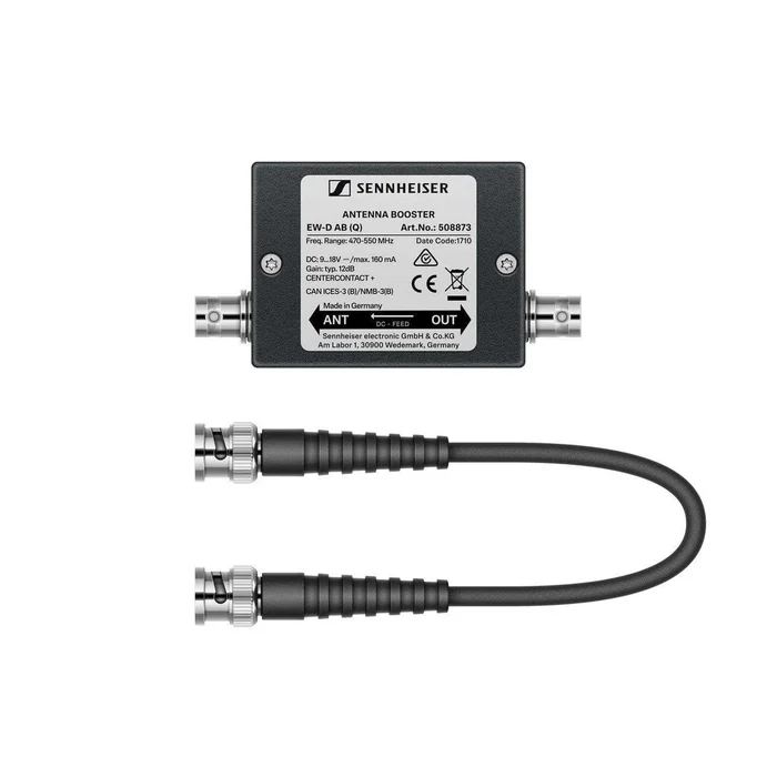 Sennheiser EW-D AB (S) – Integrierter Antennenverstärker, Verstärkung 10 dB, BNC-Ansc