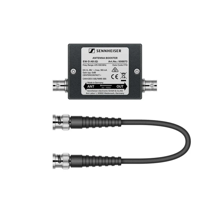 Sennheiser EW-D AB (U) – Integrierter Antennenverstärker, Verstärkung 10 dB, BNC-Ansc