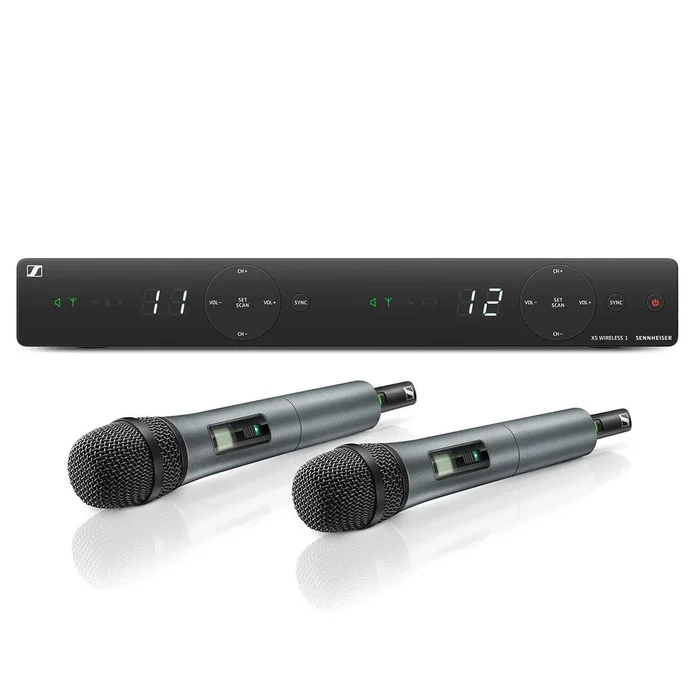 Sennheiser XSW 1-825 DUAL-EWireless Dual Vocal Set. Enthält (2) SKM 825-XSW Handtransmitter mit Stummschaltung
