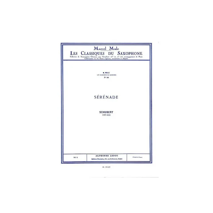 Sérénade pour saxophone