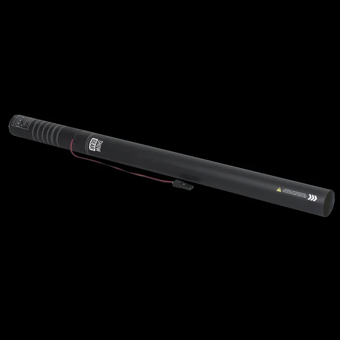 SHOWGEAR Elektrischer Streamer Shooter Pro 80 cm, schwarz, feuerhemmend und biologisch abbaubar
