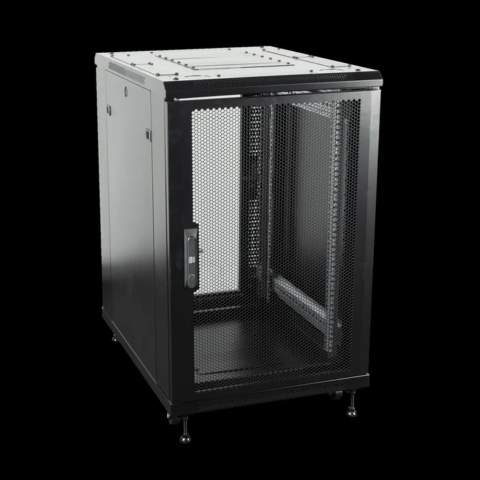 SHOWGEAR RCA-FSM-18 18HE Netzwerkschrank mit Gittertür