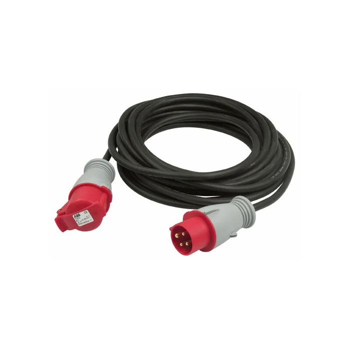 Showtec – Motorcable 20 m, CEE 4P 16A Rot