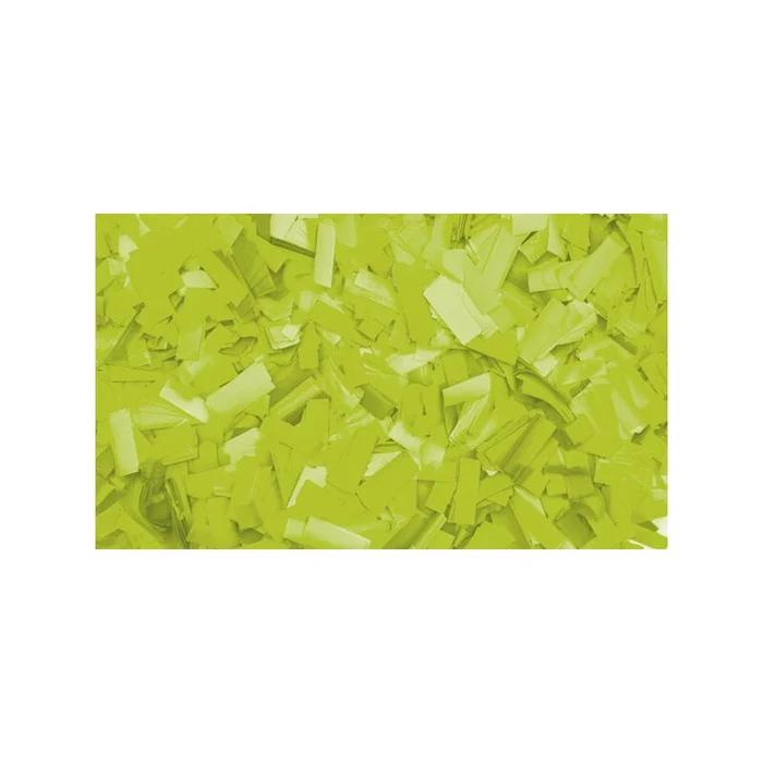 Showtec – Slowfall confetti 55 x 17mm Fluorgrün, 1 kg, flammfest