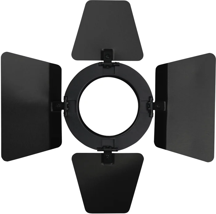 SHOWTEC Flügeltür für Parcan 20 Schwarz, vierflügelige Aluminium-Flügeltür