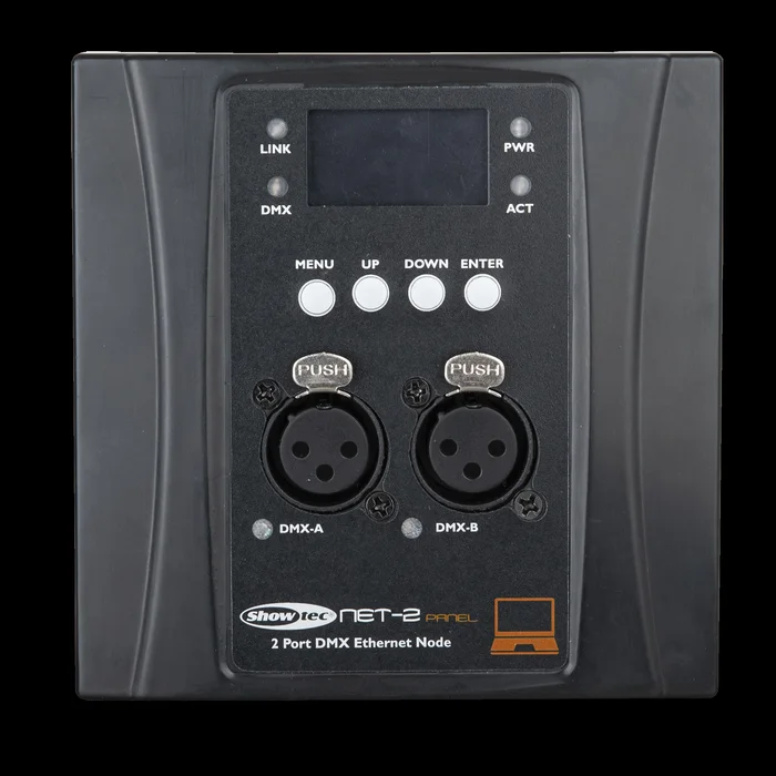 SHOWTEC NET-2 Panel 3-polig – schwarzes Gehäuse