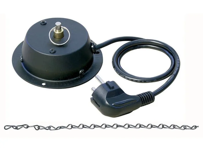 Showtec Spiegelkugel Motor bis 30cm Durchmesser, inklusive Kette, 3 Umdrehungen pro Minute