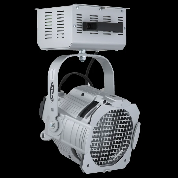 SHOWTEC Studio Beam MSR 575 Spot mit 600 W GX9.5-Fassung, Vorschaltgerät und 4 Linsen – Poliert