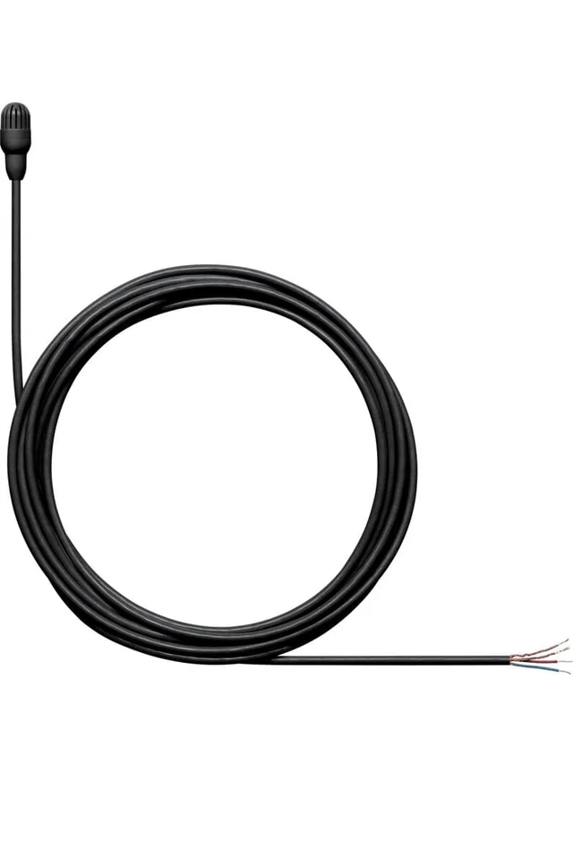 SHURE TL47 Lav, Kugelchar., kein Stecker, schwarz, neutr. Klang, geringe Empf., 1,6 mm Kabel, + Zub.