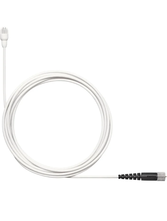 SHURE TL47 Lav, Kugelchar., MDOT-Stecker, weiss, neutr. Klang, geringe Empf., 1,6 mm Kabel, + Zub.