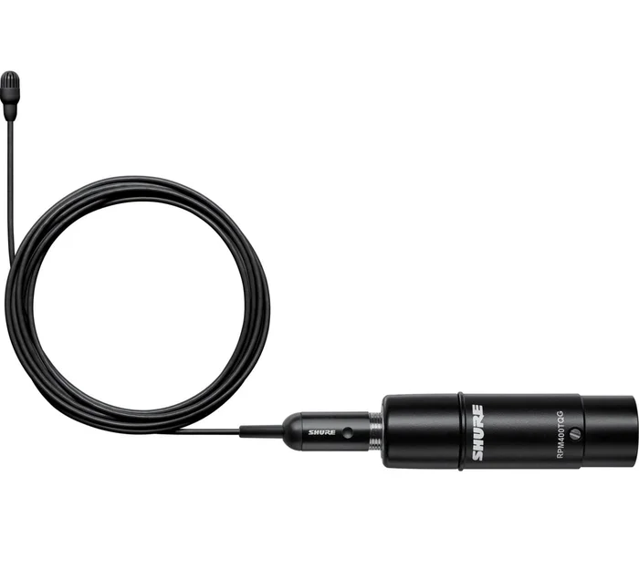 SHURE TL47 Lav, Kugelchar., XLR-Stecker, schwarz, neutr. Klang, geringe Empf., 1,6 mm Kabel, + Zub.