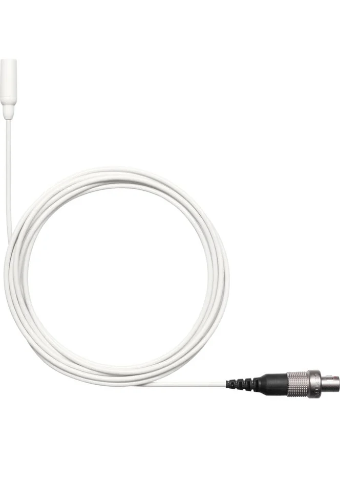 SHURE TL48 Lav, Kugelchar., LEMO-Stecker, weiss, für Sprache, geringe Empf., 1,6 mm Kabel, + Zub.