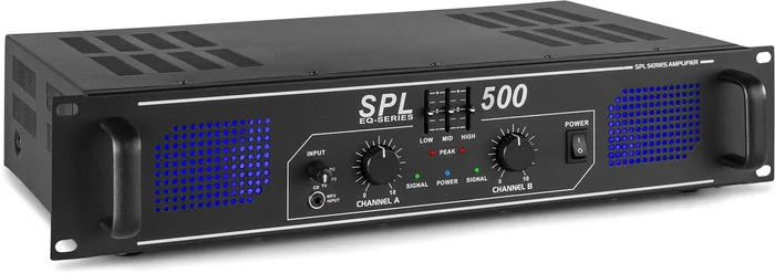 Skytec SPL 500 Verstärker 2x 250W EQ