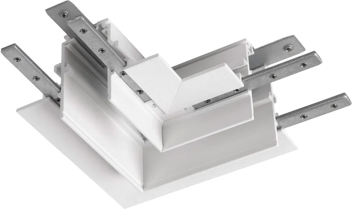 SLV L-Verbinder mechanisch, 48V TRACK, für Einbauschiene tief, rechts, weiß