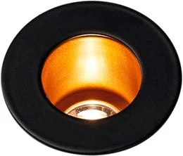 SLV TRITON MINI, Deckeneinbauleuchte, LED, 3000K, schwarz/gold, 12°