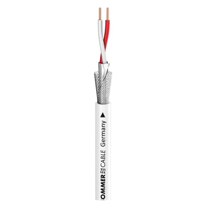 SOMMER CABLE Patch- & Mikrofonkabel SC-Goblin; 2 x 0,14 mm²; PVC Ø 4,60 mm; weiß (100m)