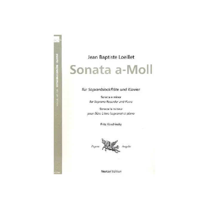 Sonata a-Moll für Sopranblock-