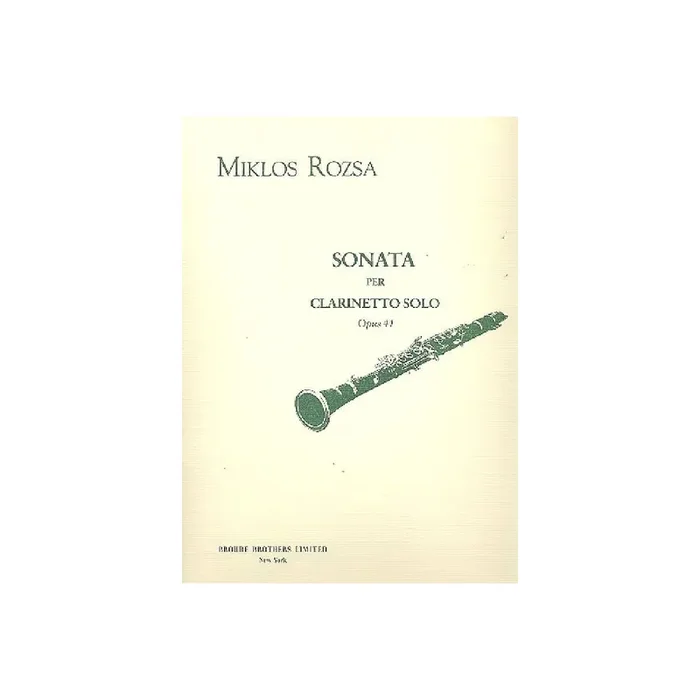 Sonata op.41 for clarinet