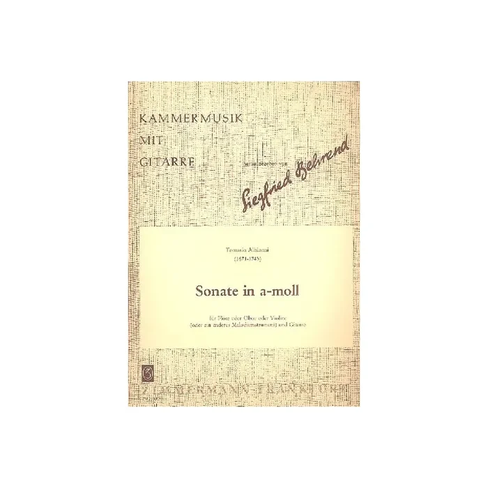 Sonate a-Moll für Flöte und Gitarre