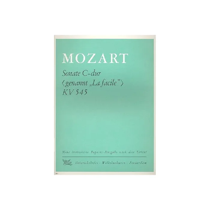 Sonate C-Dur KV545 für Klavier