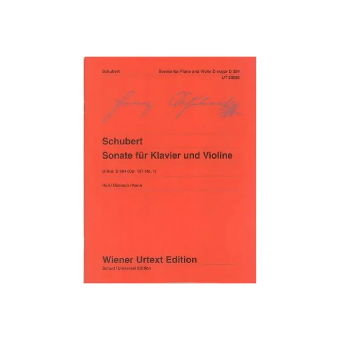 Sonate D-Dur op.137,1 D384