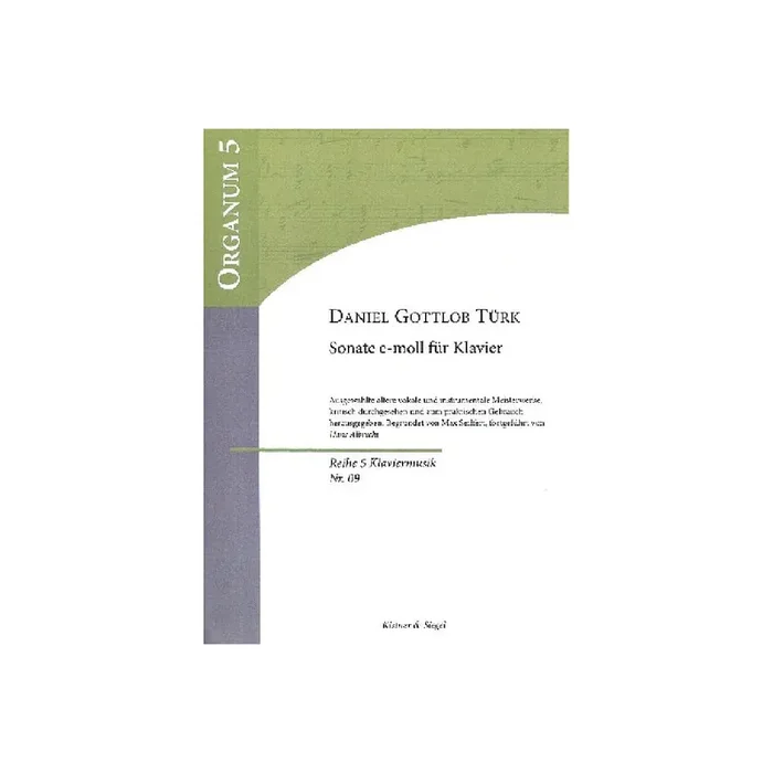 Sonate e-Moll für Klavier