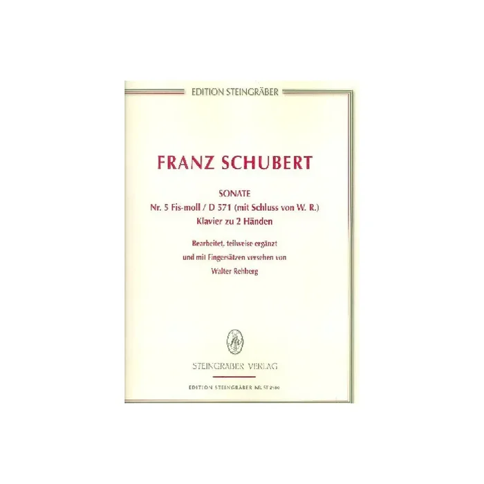 Sonate fis-Moll Nr.5 D571 (mit Schluss)