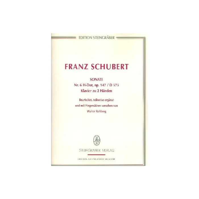 Sonate H-Dur Nr.6 D575 op.147