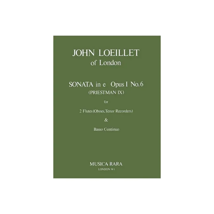 Sonate op.1,6 e-Moll