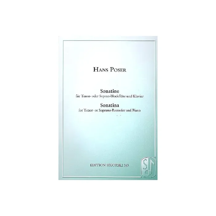 Sonatine op.36,3 für Tenorblockflöte
