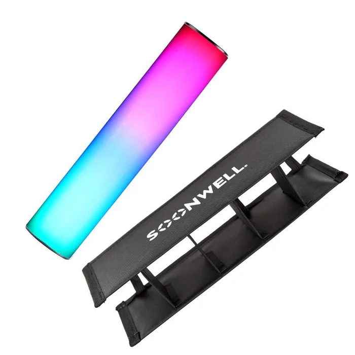 SOONWELL Magic Tube MT8-EU-KIT, Kompaktes RGBW Akku Tubelight