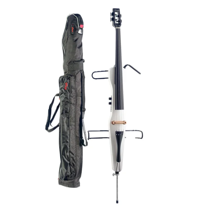 Stagg ECL 4/4 WH – E-Cello mit Tasche weiß