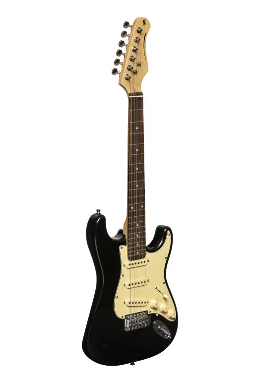 Stagg SES-30 BK 3/4 – E-Gitarre Strat-Style schwarz