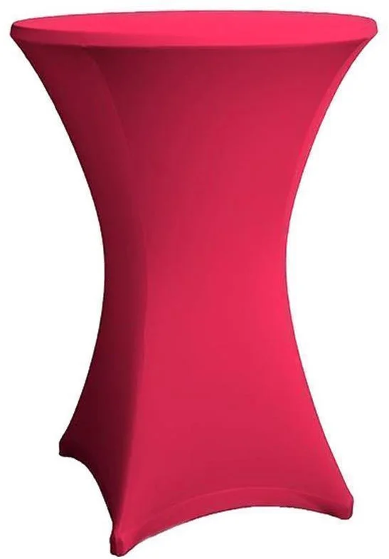 Stehtisch Husse rot für 70 – 75 cm Durchmesser Stretch