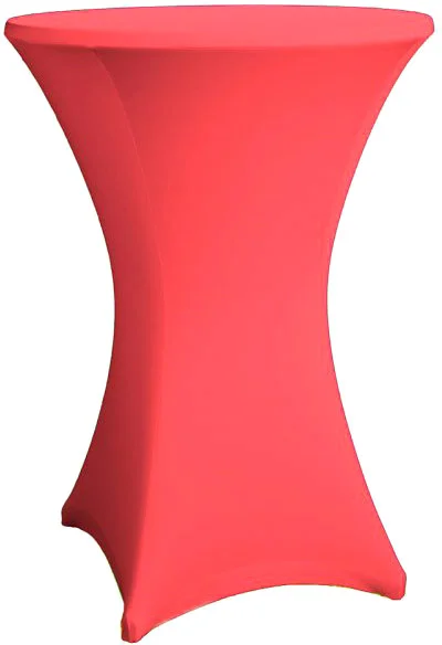 Stehtisch Husse rot für 80 – 86 cm Durchmesser Stretch
