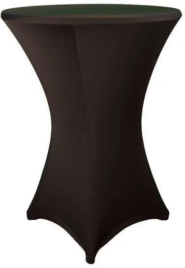 Stehtisch Husse schwarz für 70 – 75 cm Durchmesser Stretch