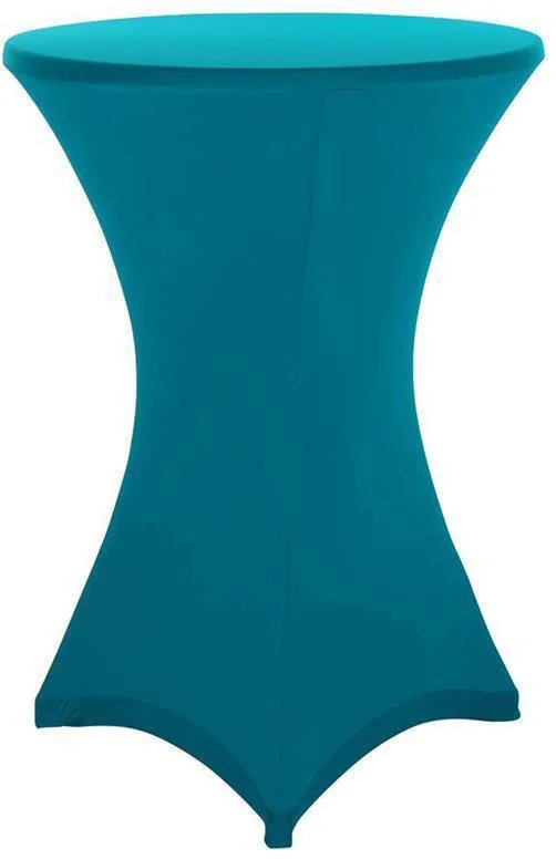 Stehtisch Husse türkis für 70 – 75 cm Durchmesser Stretch