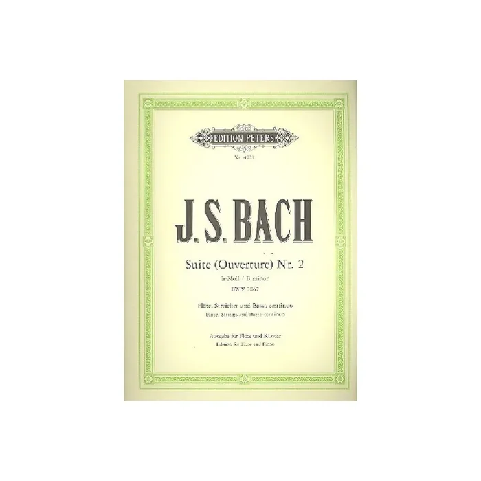 Suite h-Moll für Flöte und Streichorchester