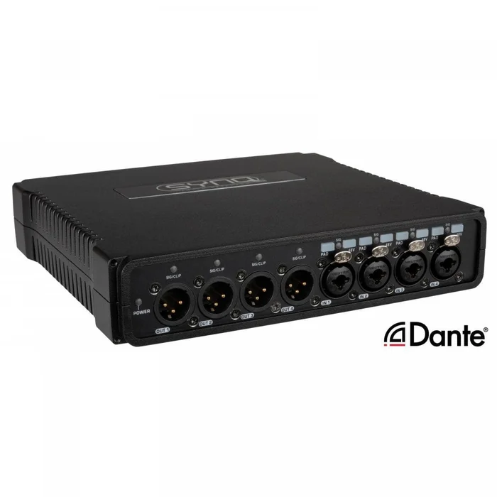 SYNQ – DBT-44 DANTE Interface, 4in/4out