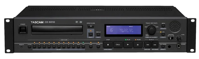 Tascam CD-6010 – 19“, 2HE CD-Player, Audio- & Daten-CDs mit MP3- und W