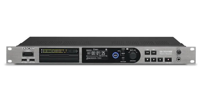 Tascam DA-3000SD – Hochauflösender PCM/DSD-Stereorecorder und A/D- / D/A-Wandler