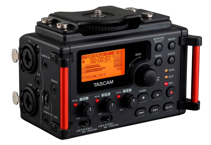 Tascam DR-60DMK2 – Audiorecorder für DSLR-Kameras, SD/SDHC-Karte als A